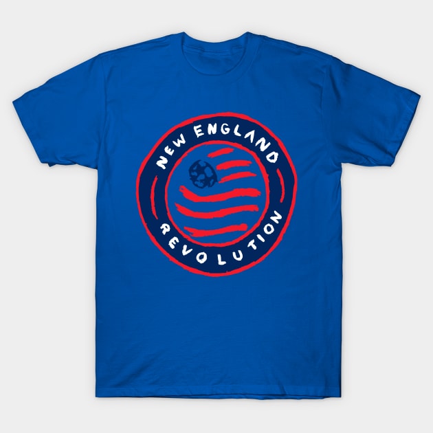 New England Revolutioooon 05 T-Shirt by Very Simple Graph